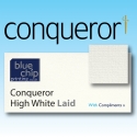 Conqueror High White Laid Compliment Slips