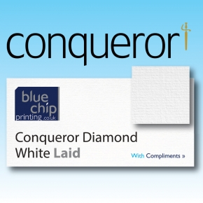 Conqueror Diamond White Laid Compliment Slips