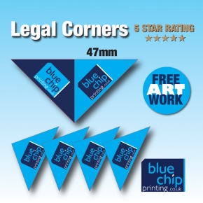 Legal Corners (47mm) Bespoke fully personalised