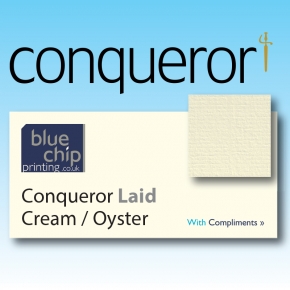 Conqueror Cream Laid and Oyster Laid Compliment Slips