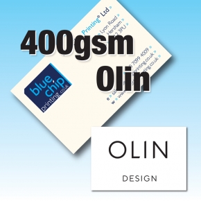 400gsm Olin Design Regular Business Cards