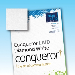 Conqueror LAID Diamond White Letterheads