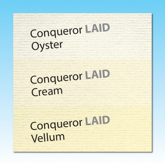 Conqueror Letterheads Oyster / Cream / Vellum Laid 100gsm WM
