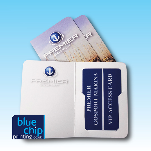 Hotel Key Card Holder Blue Chip Printing