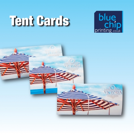POS Tent Cards | Blue Chip Printing ® Tents Factory Different Size of 246