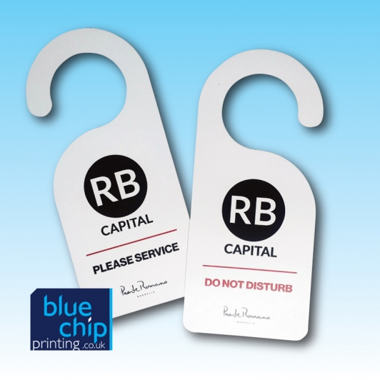 Hotel Door Hangers Blue Chip Printing