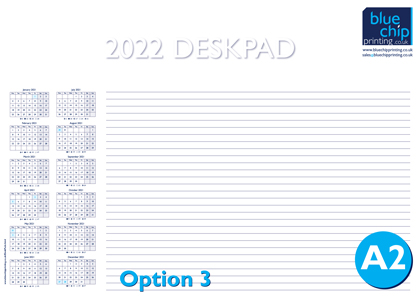 2022 DeskPads A2_3 Blue Chip Printing